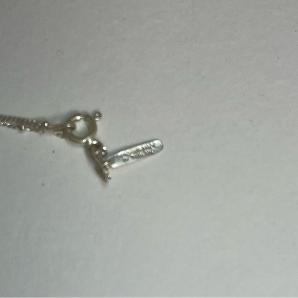 Satya Signed Silver Open Work Lotus Double Pendant Lariat Necklace - Picture 5 of 9